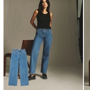 NEW PARKE Classic Straight Leg jeans, medium wash, size 25